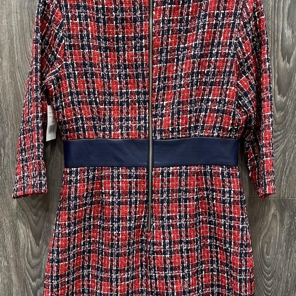 Alexia Admor Red and Black Tweed Mini Dress - Picture 3 of 9